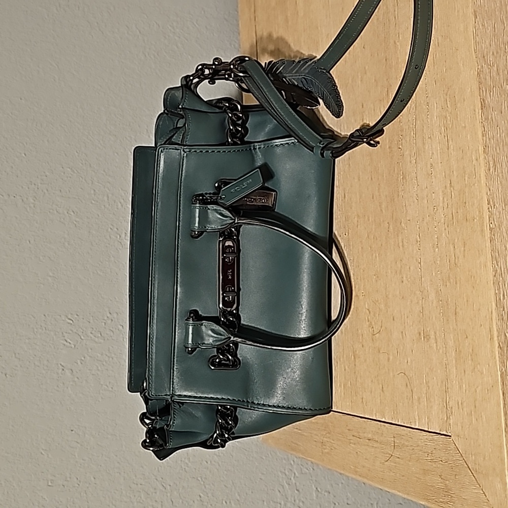 Jade Green Coach Purse